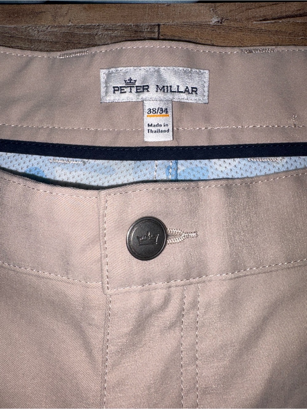 Peter Millar Men's Light Tan Chino Pants